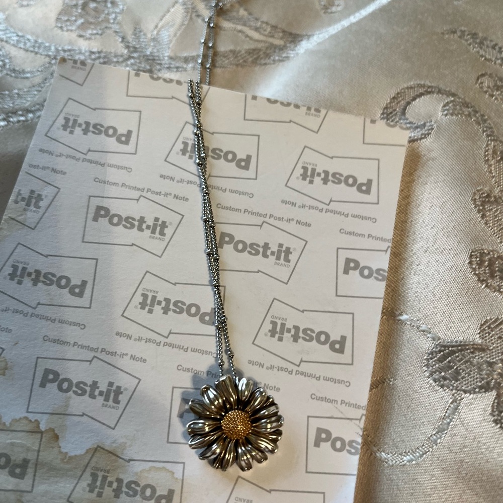 Brighton Two-Tone Floral Necklace - Picture 3 of 3